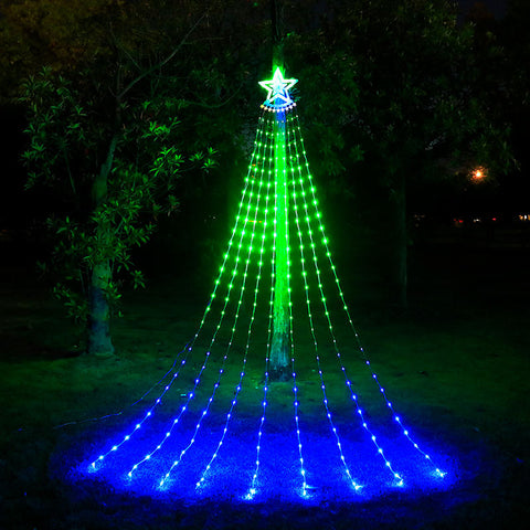 LED Garden Waterfall Tree Lights