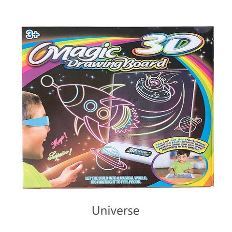 Magic Light Up LED 3D Drawing Tablet