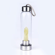 Natural Crystal Quartz Crystal Gemstone Water Bottle