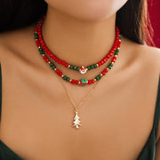 Christmas Beaded Choker