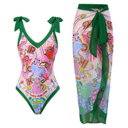 New you One Piece Bikini & Skirt