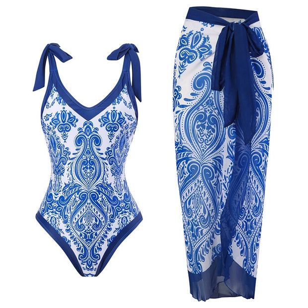 New you One Piece Bikini & Skirt