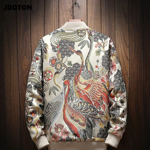 Japanese Embroidery Bomber Jacket