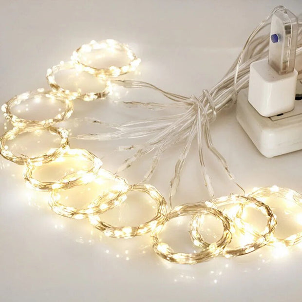 3M LED Curtain String Lights