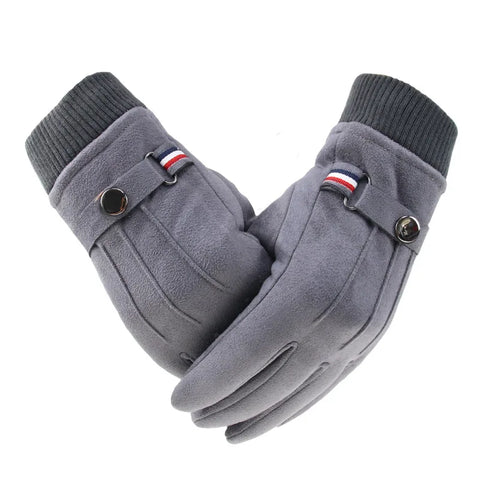 Unisex Winter Suede Gloves w/ Screen Touch