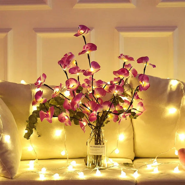 Flower Lamp Decorations 20 leds 73cm