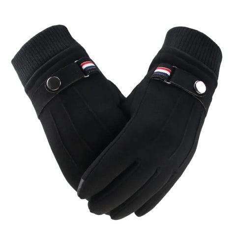 Unisex Winter Suede Gloves w/ Screen Touch