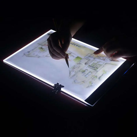 Ultrathin 3.5mm A4 LED Light Tablet Pad Apply