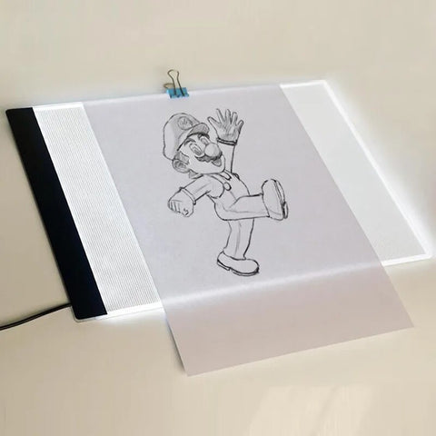 Ultrathin 3.5mm A4 LED Light Tablet Pad Apply